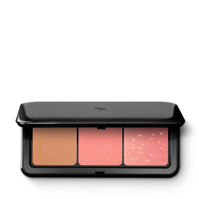 KIKO Milano Multi Finish Trio Blush &amp; Bronzer Palette 01 Face Palette With 1 Bronzer And 2 Blushes In Matte And Metallic Finishes