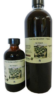 OliveNation Natural Vanilla Flavor, Organic from Bourbon Madagascar Beans, Non-GMO, Gluten Free, Kosher, Vegan - 16 ounces