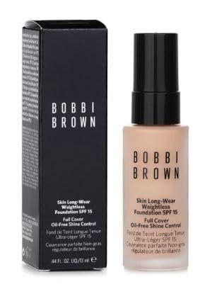 Bobbi Brown Mini Skin Long-Wear Weightless Foundation - C-024 Ivory very light beige with pink undertones .44 fl oz 13 ml.
