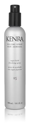 Kenra Volume Spray Non Aerosol 25 Super Hold Finishing Spray High Humidity Resistance Flake-Free and Fast-Drying All Hair Types 10.1 fl. oz