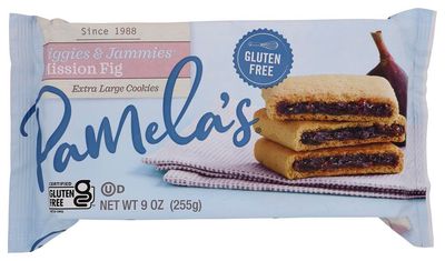 Pamela&#39;s Products Figgies &amp; Jammies Extra Large Cookies Gluten Free Mission Fig -- 9 oz Pack of 4