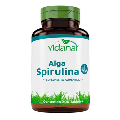 Vidanat Spirulina Algae 200 Tablets - 400mg per Tablet - Natural Superfood for Energy, Immune Support &amp; Detox - 200 Tablets Pack of 1