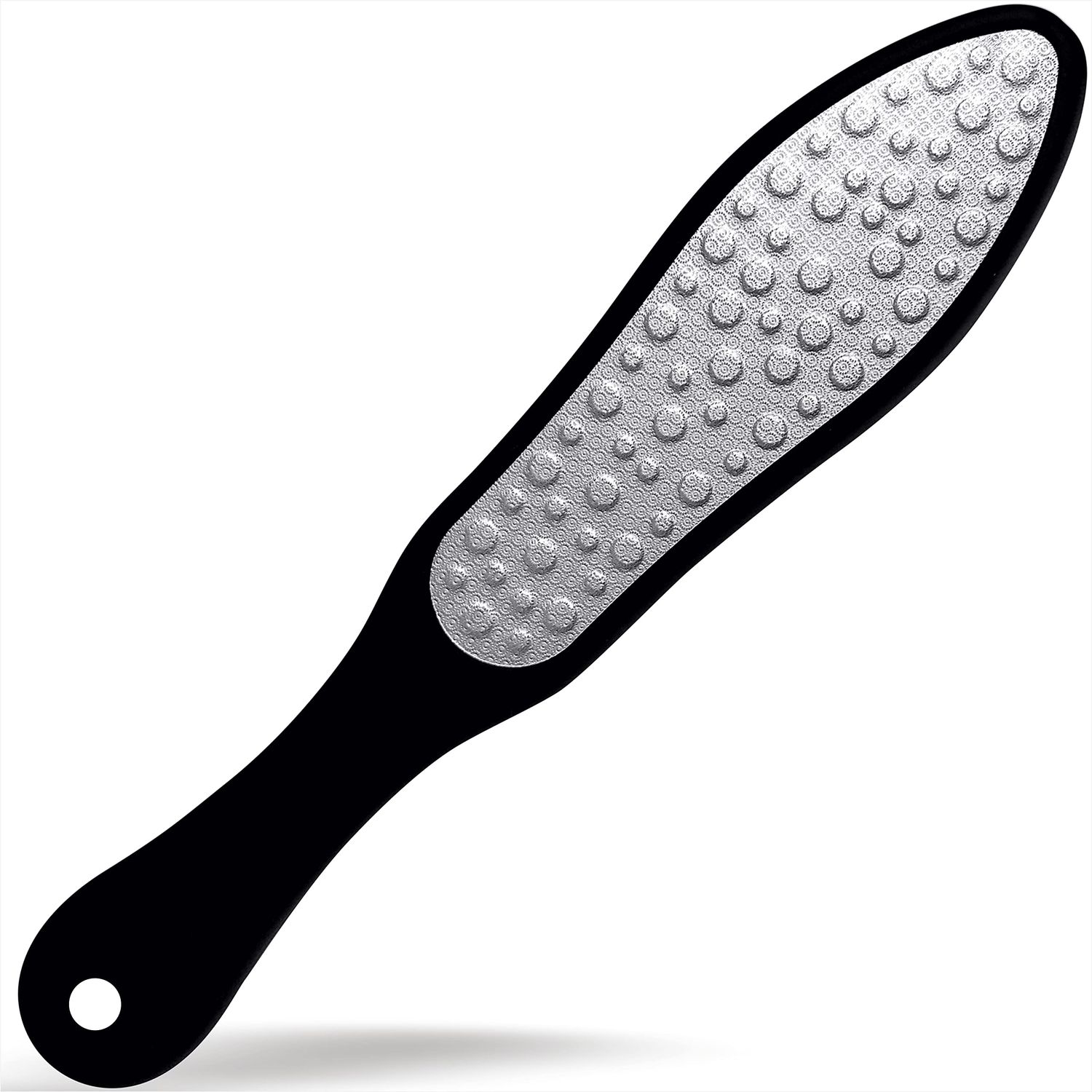 GABOX Double Sided Stainless Steel Professional Foot File - Callus Remover for Feet - Heel Scrubber Dead Skin Exfoliator - Feet SPA Pedicure Tool for Men &amp; Women - Removedor de Callos en Los Pies