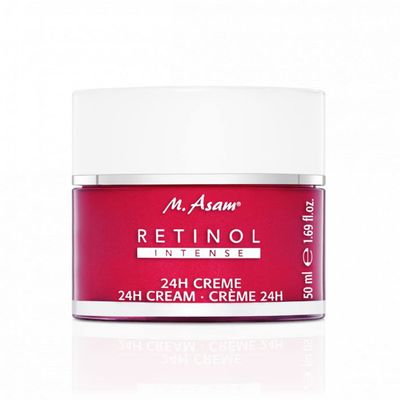 M. Asam RETINOL 24h Cream - Face Cream against wrinkles, anti-aging face moisturizer with retinol, day cream &amp; night cream stimulating collagen production, facial care for all skin types, 1.69 Fl Oz