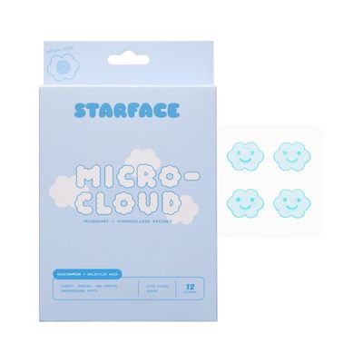 Starface Micro-Cloud, Hydrocolloid Microdart Patches for Early Stage Spots, Pimple Patches with Salicylic Acid and Niacinamide 12 count