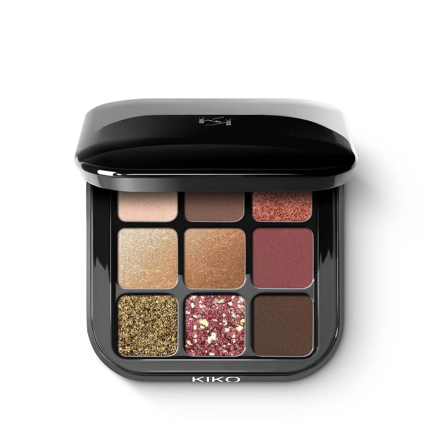 KIKO Milano Glamour Multi Finish Eyeshadow Palette 03 Palette With 9 Eyeshadows In Different Finishes