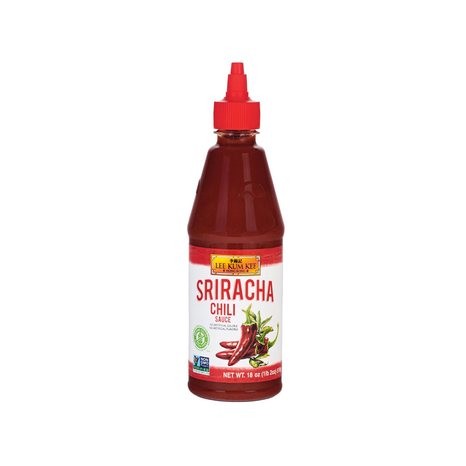 Lee Kum Kee Sriracha Chili Sauce Plastic Bottle 18 oz - 1 Pack, Gluten Free, Non-GMO, Vegan, Spicy, Hot and Sweet with a Hint of Garlic, Perfect for Stir-Fries, Dipping Sauces, Drizzling, Noodles,...