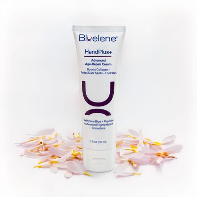 Bluelene HandPlus Collagen Boosting Advanced Age Repair Cream with Methylene Blue and Niacinamide, and Hexylresorcinol and Tranexamic Acid. Deep Hydration. Suitable for Sensitive Skin