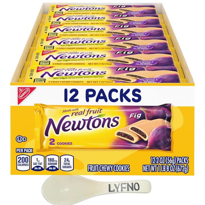 Fig Newtons Cookies Newtons Single Serve 12 2oz Newtons Soft &amp; Fruit Chewy Cookies - Newtons Cookies Fig Fruit Chewy Lyfno Trademark Spoon Included