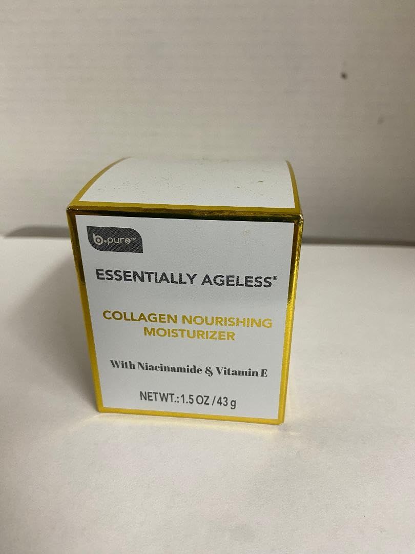 b.pure Essentially Ageless Collagen Npurishing Moisturizer With Niacinamide &amp; Vitamin E 1.5 oz