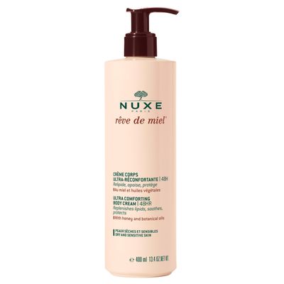 Nuxe Ultra-Comforting Body Cream, Reve de Miel - Body Moisturizer with Shea Butter for Dry, Sensitive Skin, 13.4 Fl Oz