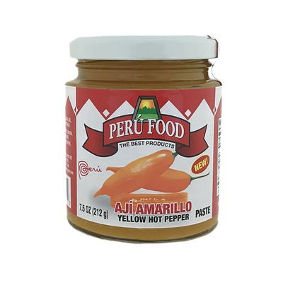 Peru Food Aji Amarillo Paste - Hot Yellow Pepper Paste - 7.5 ounces Jar