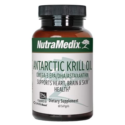 NutraMedix Antarctic Krill Oil 500mg - Fish Oil Supplement - Omega-3s EPA &amp; DHA Astaxanthin - Red Krill Oil Supplement for Joint, Immune, Heart, Liver &amp; Brain Health Support 60 Softgels