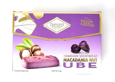 Diamond Bakery - Macadamia Nut Hawaiian Shortbread Cookies 4 oz Ube