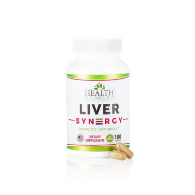 Health As It Ought To Be Liver Syn3rgy Supplement Physician Formulated Capsules with Milk Thistle, Black Seed, Korean Ginseng 180 Capsules