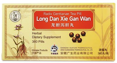 Long Dan Xie Gan Wan Herbal Supplement 45 Servings Economy 360 Pills - a.k.a. Snake &amp; Dragon, Gentiana Liver Teapills