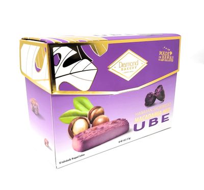 Diamond Bakery - Macadamia Nut Hawaiian Shortbread Cookies 4 oz Ube