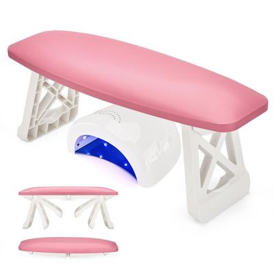 Nail Arm Rest for Nails Tech, Must Have Large Foldable Hand Rest Foot Stand Cushion Pillow for Clients, Manis &amp; Pedis Supplies for Nail Stations