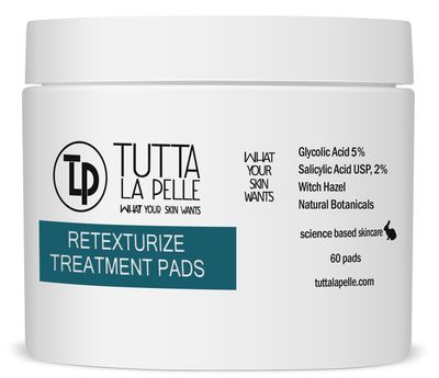 5 Glycolic Acid 2 Salicylic Acid AHABHA ACNE Treatment - Witch Hazel Pads - ACNE Solutions - For Facial Exfoliating And Smoother Looking Skin, 60 Face Pads