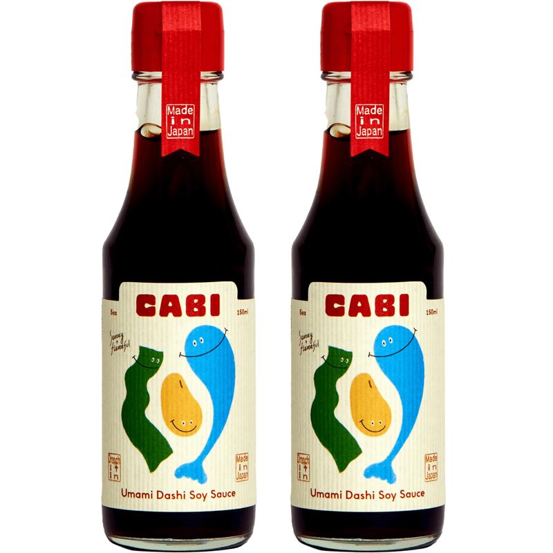 Umami Dashi Soy Sauce 2 Pack - Low Sodium, Non-GMO Savory Japanese Soy Sauce - Barrel Aged Authentic Japanese Koji Fermented Food Sauce - Versatile Broth Based All Purpose Sauce Bottle Pack