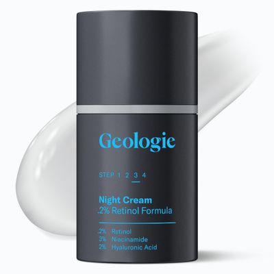Geologie Retinol Anti-Aging Face Cream Enhanced .2 Retinol Formula for Effective Results Reduce Fine Lines &amp; Wrinkles Protect &amp; Repair Skin With Hyaluronic Acid &amp; Niacinamide For Men &amp; Women