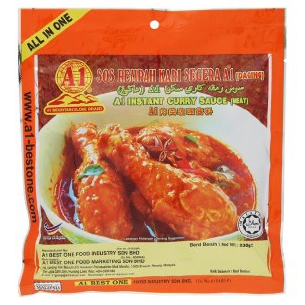 A1 Instant Curry Sauce 230g Meat, 3 Pack