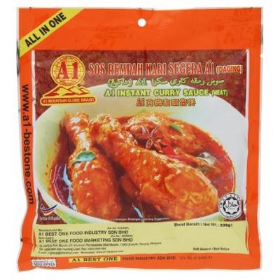 A1 Instant Curry Sauce 230g Meat, 3 Pack