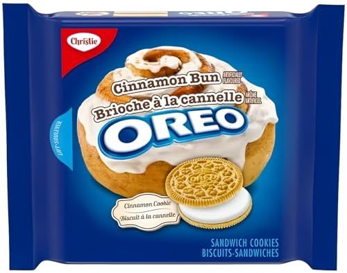 Oreo Cinnamon Bun Sandwich Cookies 261g Imported from Canada