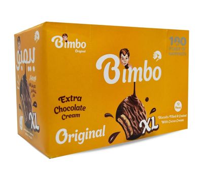 Bimbo Biscuits Filled &amp; Coated With Cocoa Cream Original Extra Chocolate Egyptian Halal Cookies Crispy Delicious Sweet Kids Adults Bakery Fresh 12 Peices ????? ?????? ???? ????? ?????? ???????