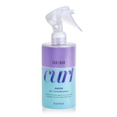 COLOR WOW Curl Wow Shook Mix Fix Bundling Spray - Shake-to-activate spray combines powerful hydrators crunch-free polymers for perfectly defined, glossy, frizz-free curls