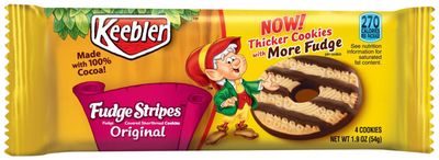 Keebler Fudge Stripes Cookies - 1.9 oz Pack 12 Packs