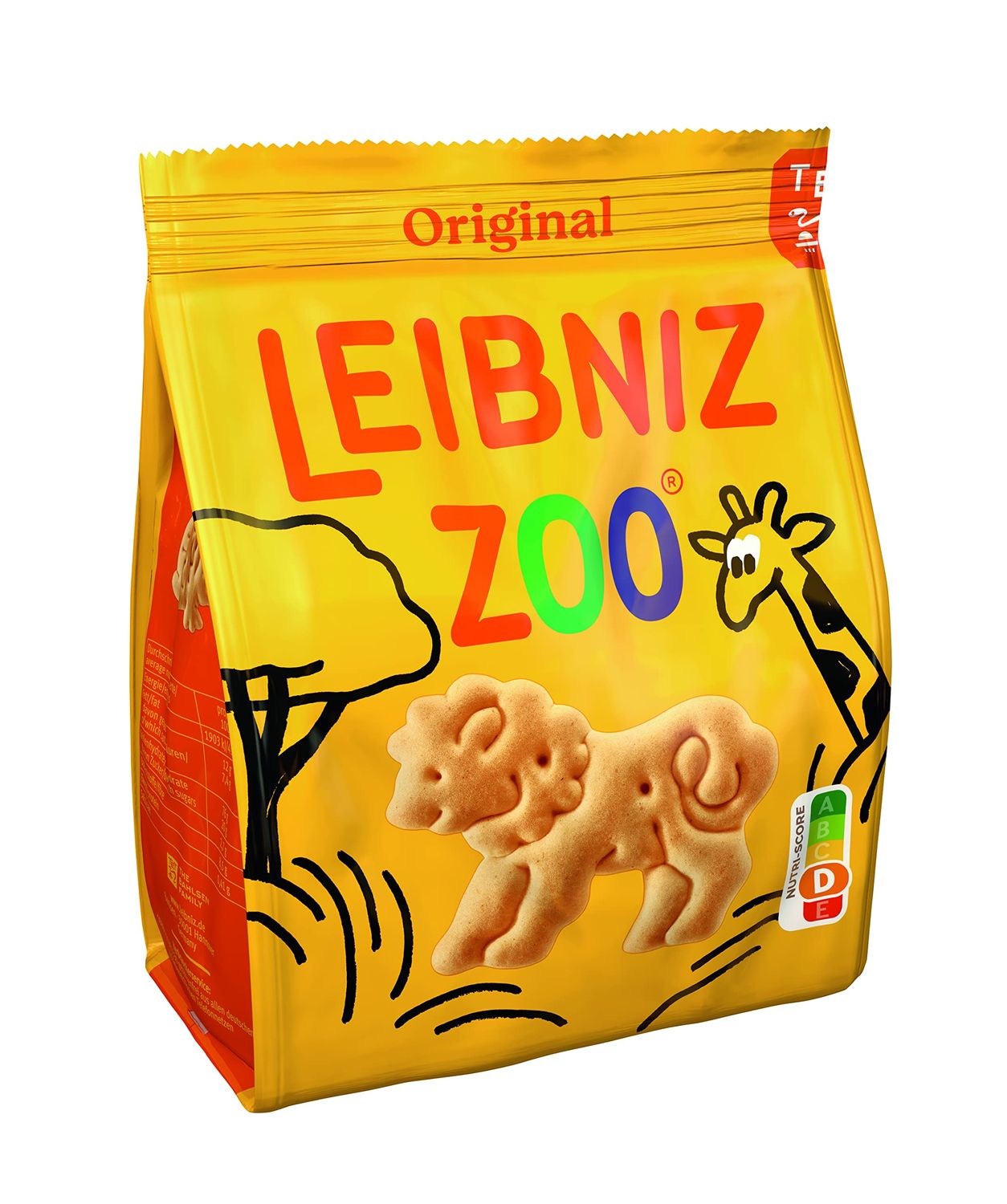 LEIBNIZ ZOO Original 125g Animal Buttercookies, 1Pack