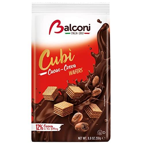 Balconi Cubi Cocoa Cream Filled Wafers 250 g