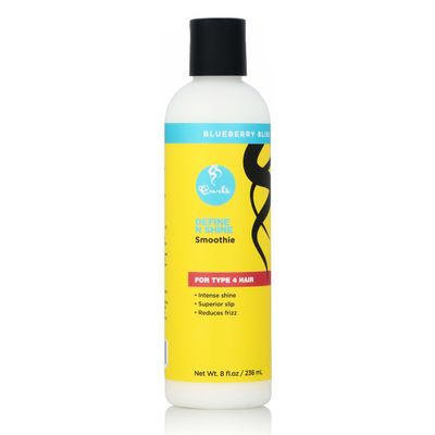 Curls Blueberry Bliss Define N Shine Enhancing Smoothie - 8 oz, Provides Frizz Control, Adds Shine &amp; Superior Slip, With Marshmallow Root Extract, Moisturizing Hair Smoothie for Type 4 Coils