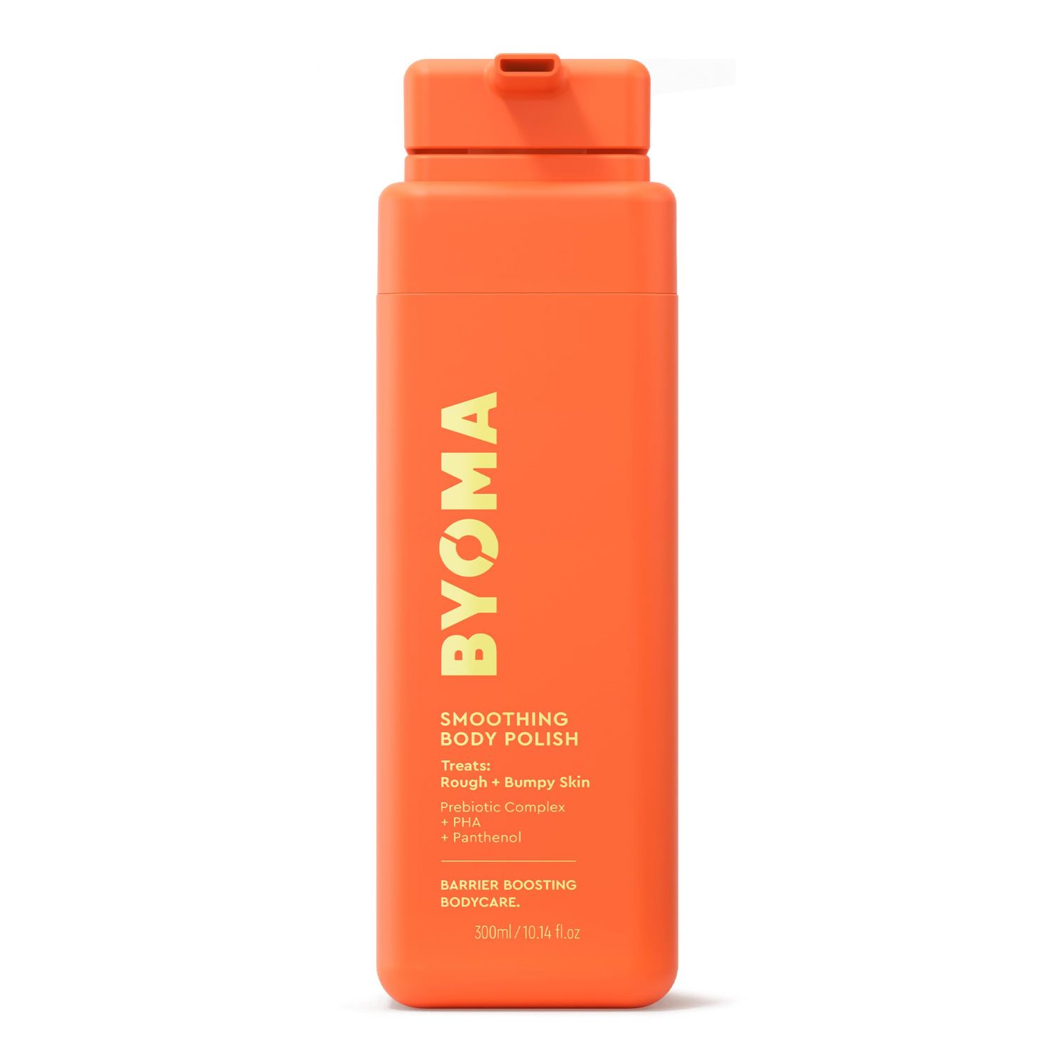 BYOMA Smoothing Body Polish - For Breakouts &amp; Textured Skin - Exfoliating Body Scrub with PHA &amp; Panthenol - Restores Skin Barrier &amp; Soothes Inflammation - 10.14 fl oz