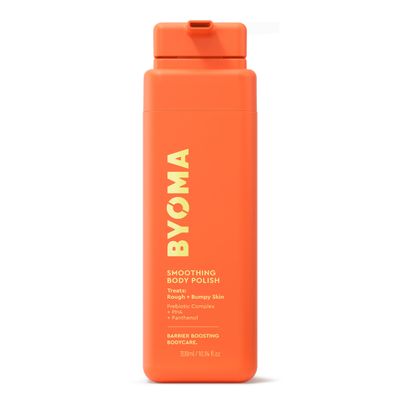 BYOMA Smoothing Body Polish - For Breakouts &amp; Textured Skin - Exfoliating Body Scrub with PHA &amp; Panthenol - Restores Skin Barrier &amp; Soothes Inflammation - 10.14 fl oz