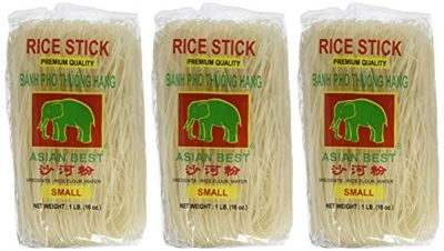 Asian Best Premium Rice Stick Noodle, 16 oz 3 Pack