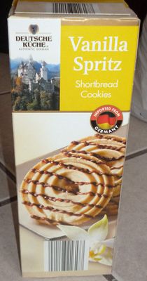 Deutsche Kuche Vanilla Spritz Shortbread Cookies 10.6 oz