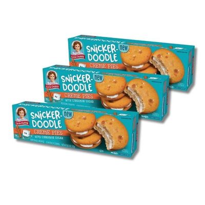 Snickerdoodle Creme Pies, Cinnamon Sugar Cookies, 3 Pack