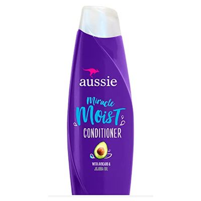 Aussie, ParabenFree Miracle Moist Conditioner w Avocado Jojoba Oil For Dry Hair, Citrus, 12.1 Fl Oz