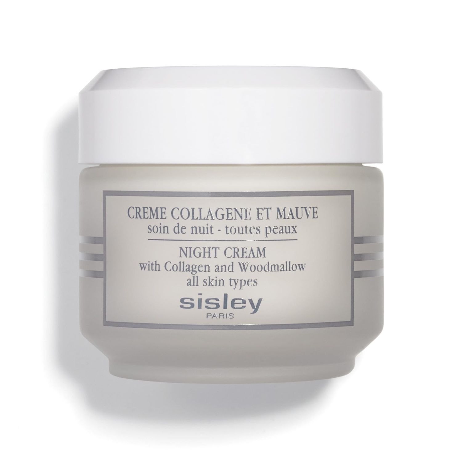 Sisley Paris Night Cream with Collagen and Woodmallow - 50 mL - Night Moisturizer - Helps Prevent Appearance of Wrinkles &amp; Lines