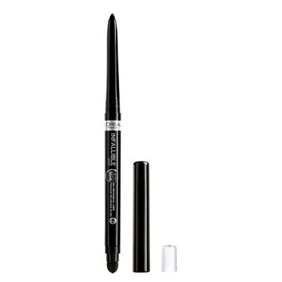 L&#39;Oreal Paris Infallible Grip Mechanical Gel Eyeliner Pencil, Smudge-Resistant, Waterproof Eye Makeup with Up to 36HR Wear, Intense Black, 0.01 Oz