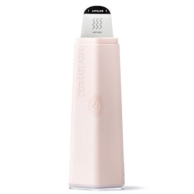 DERMAFLASH DERMAPORE Skin Care Device, Ultrasonic 2-in-1 Pore Extractor and Skincare Infuser, Blush