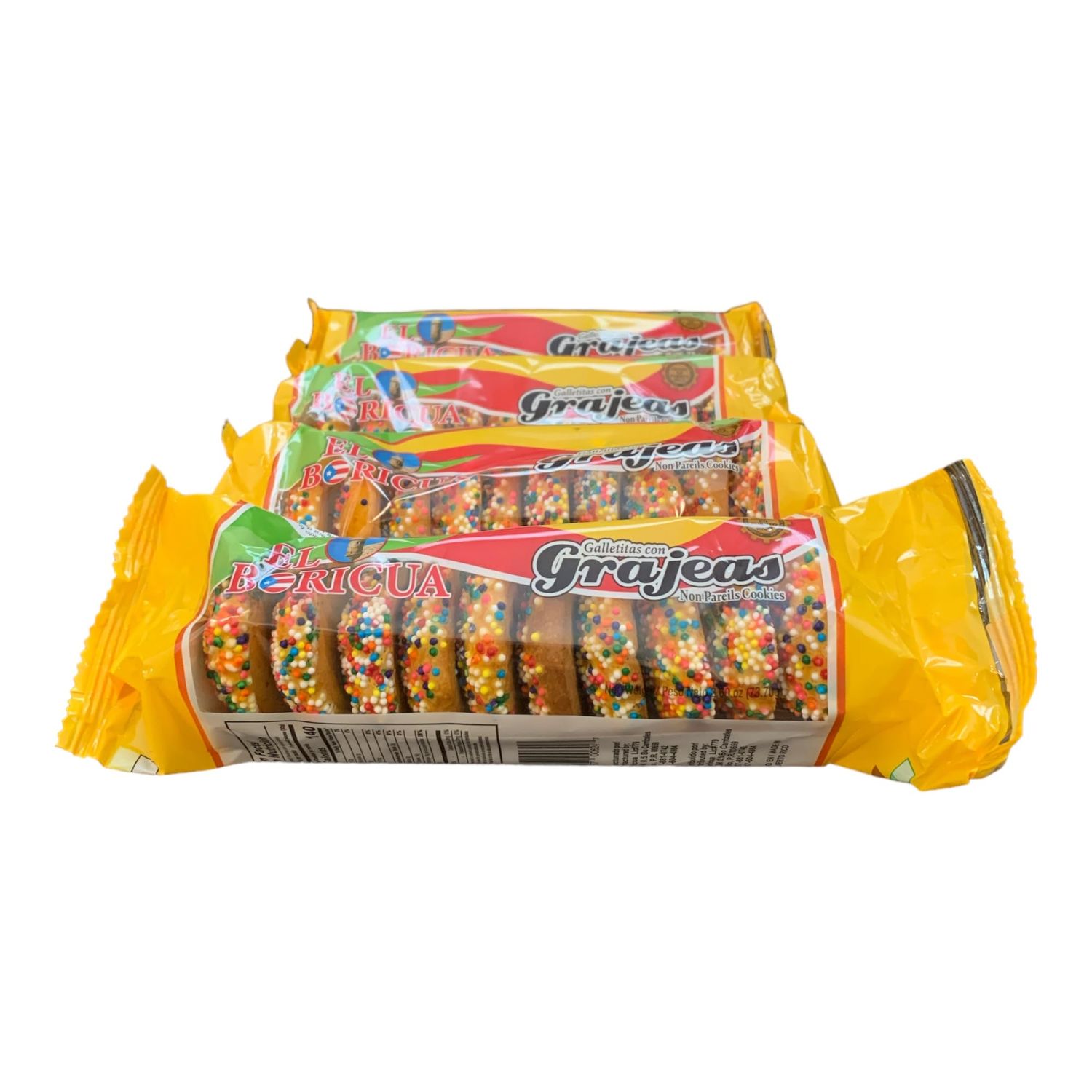 Galletas Grajeas Boricua 4 Pack