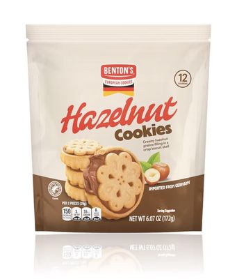 Bentons Cookies Pack of 1, Hazelnut