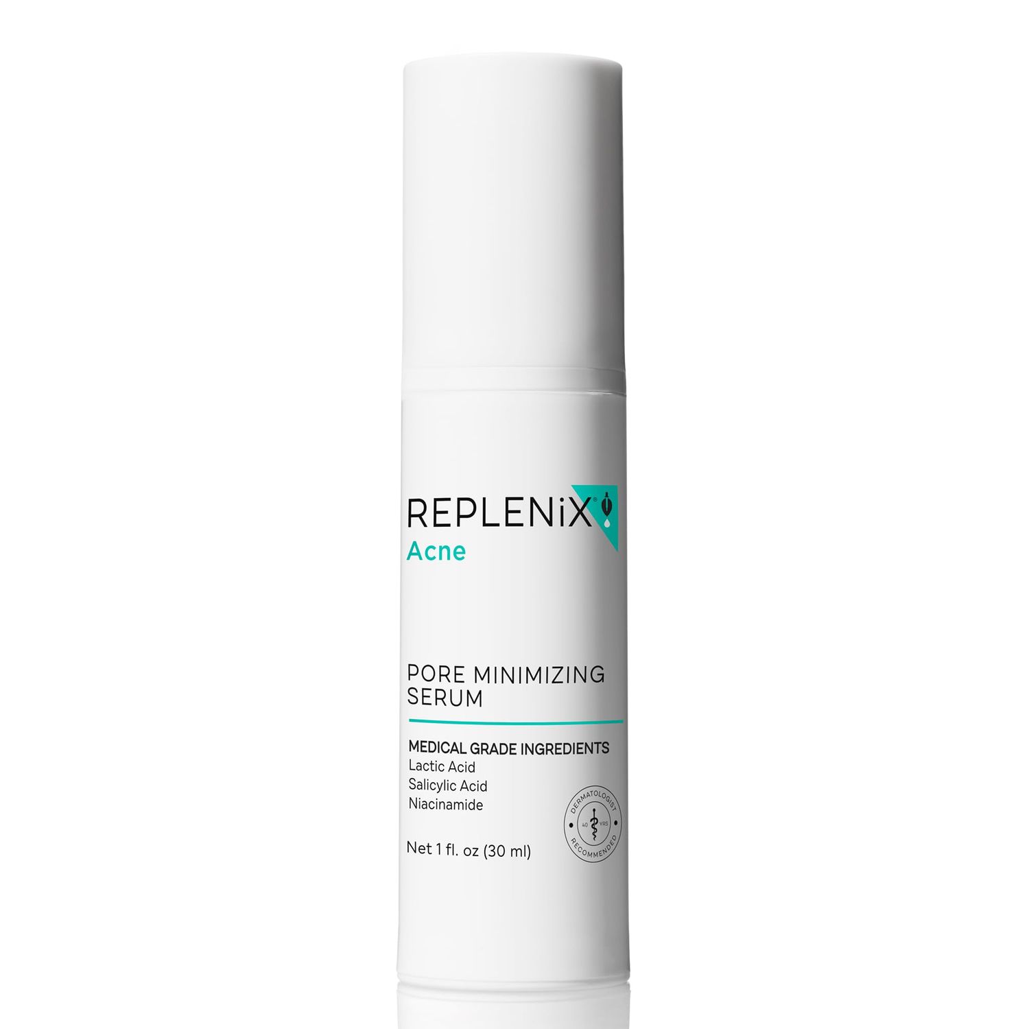 Replenix Pore Minimizing Face Serum with Medical-Grade Niacinamide, Lactic &amp; Salicylic Acids, Dermatologist-Recommended for Large Pores &amp; Uneven Skin 1 fl. oz
