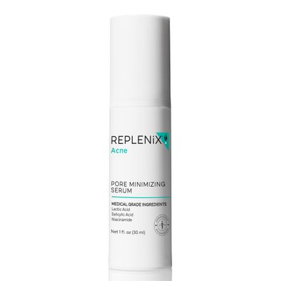 Replenix Pore Minimizing Face Serum with Medical-Grade Niacinamide, Lactic &amp; Salicylic Acids, Dermatologist-Recommended for Large Pores &amp; Uneven Skin 1 fl. oz