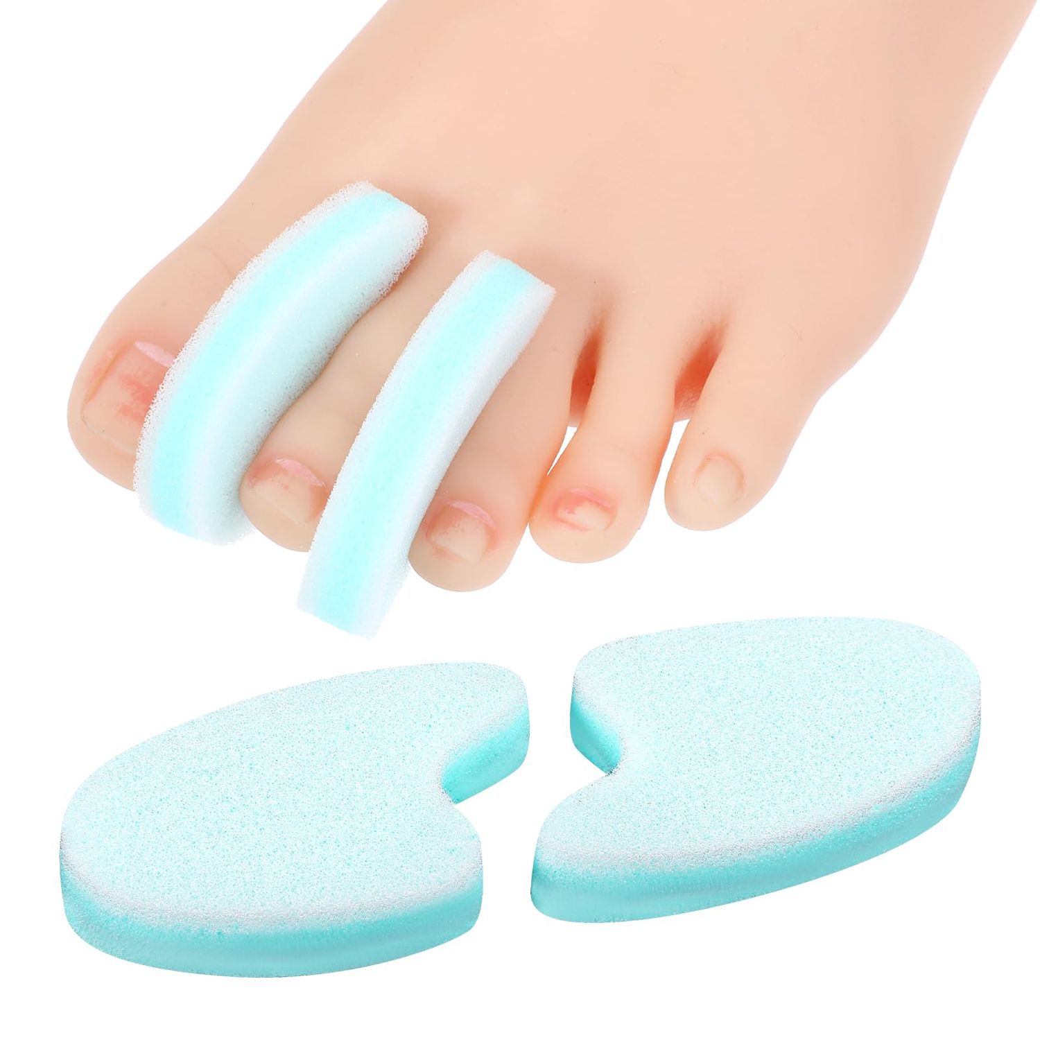 Wanmu 20Pack Foam Toe Separator, Breathable Toe Spacers for Women Men, Toe Spreader to Reduce Friction and Relieves Corns Pain, Relieve Pain Caused by Bunions