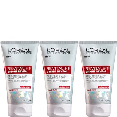 L&#39;Oreal Paris Skin Care Revitalift Bright Reveal Cleanser, 3 Count