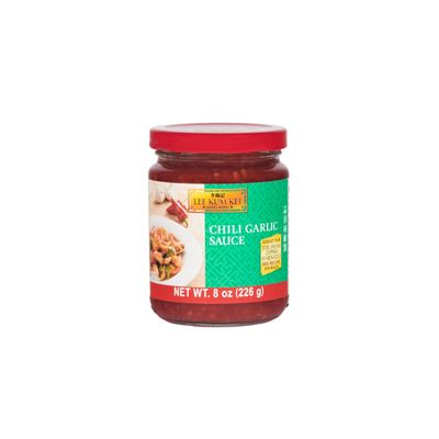 Lee Kum Kee Chili Garlic Sauce 8 oz - 1 Pack, Spicy, Garlicky &amp; Savory Hot Sauce, Perfect for Dipping, Stir-Frying, Seafood, Vegetables, Dim Sum, and Noodles